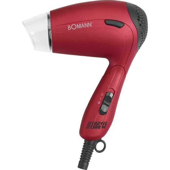 Bomann Secador Cabello Viaje Mango Plegable Rojo 1 ud