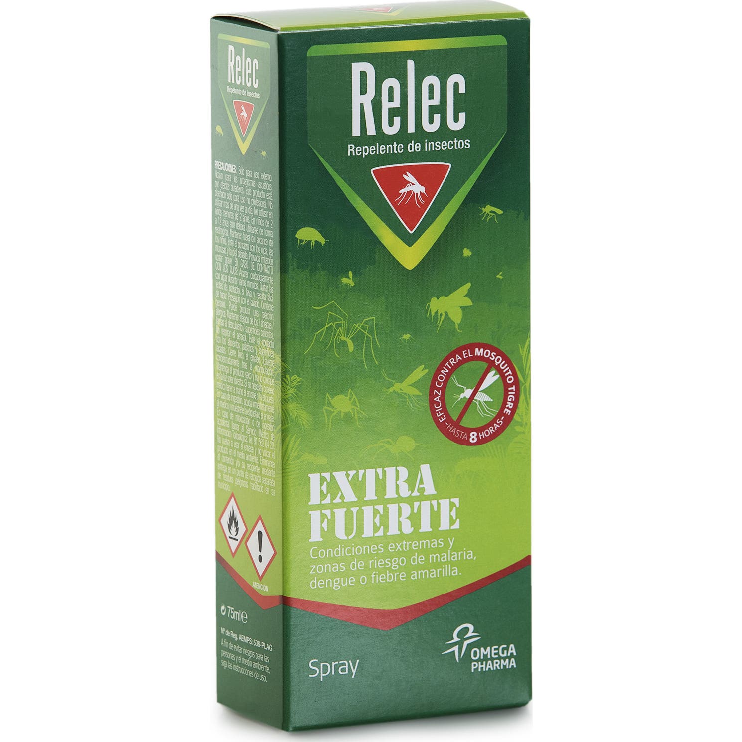 Spray repelente corporal Relec Extra Fuerte 75 ml