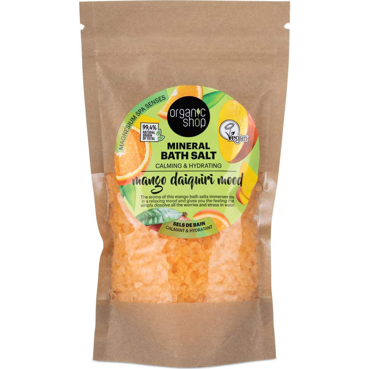 Organic Shop Sales de Baño Minerales Mango Daiquiri Mood 500g