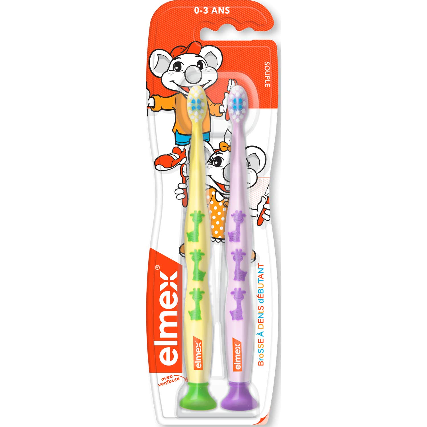 Elmex Brosse à Dents Débutant 0-3 Ans 2uds