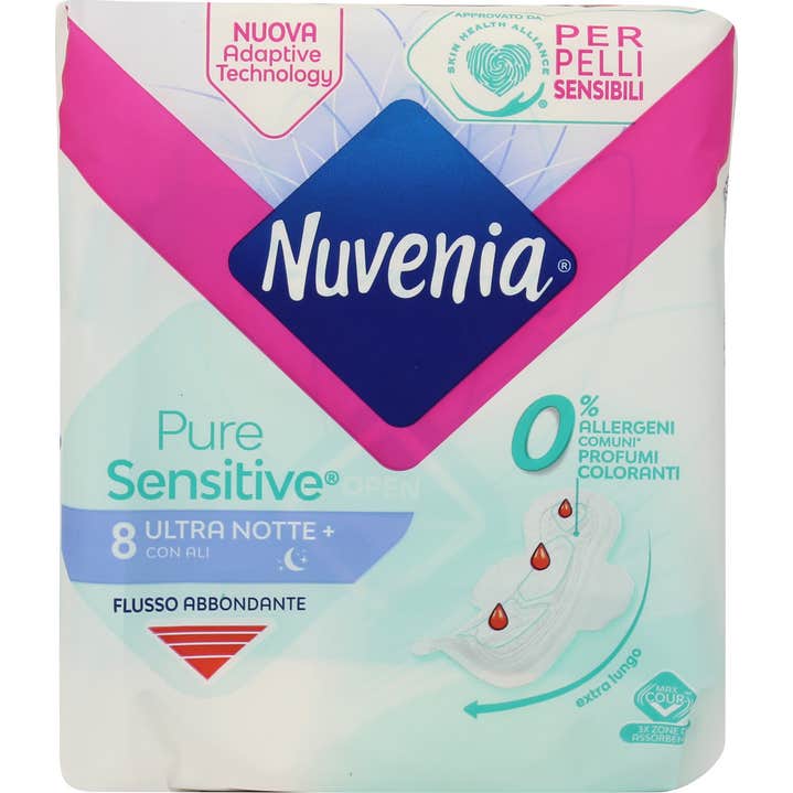Nuvenia Pure Sensitive Ultra Noche 8 uds