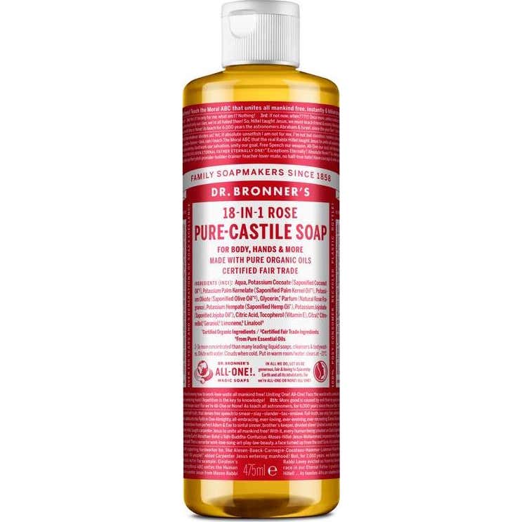 Dr. Bronners Rosas 3 X Jabón Líquido 475 Ml - Imagen 3