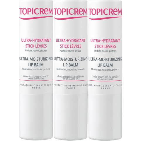 Topicrem Kit Ultrahidratante Stick Labial 3x4 g