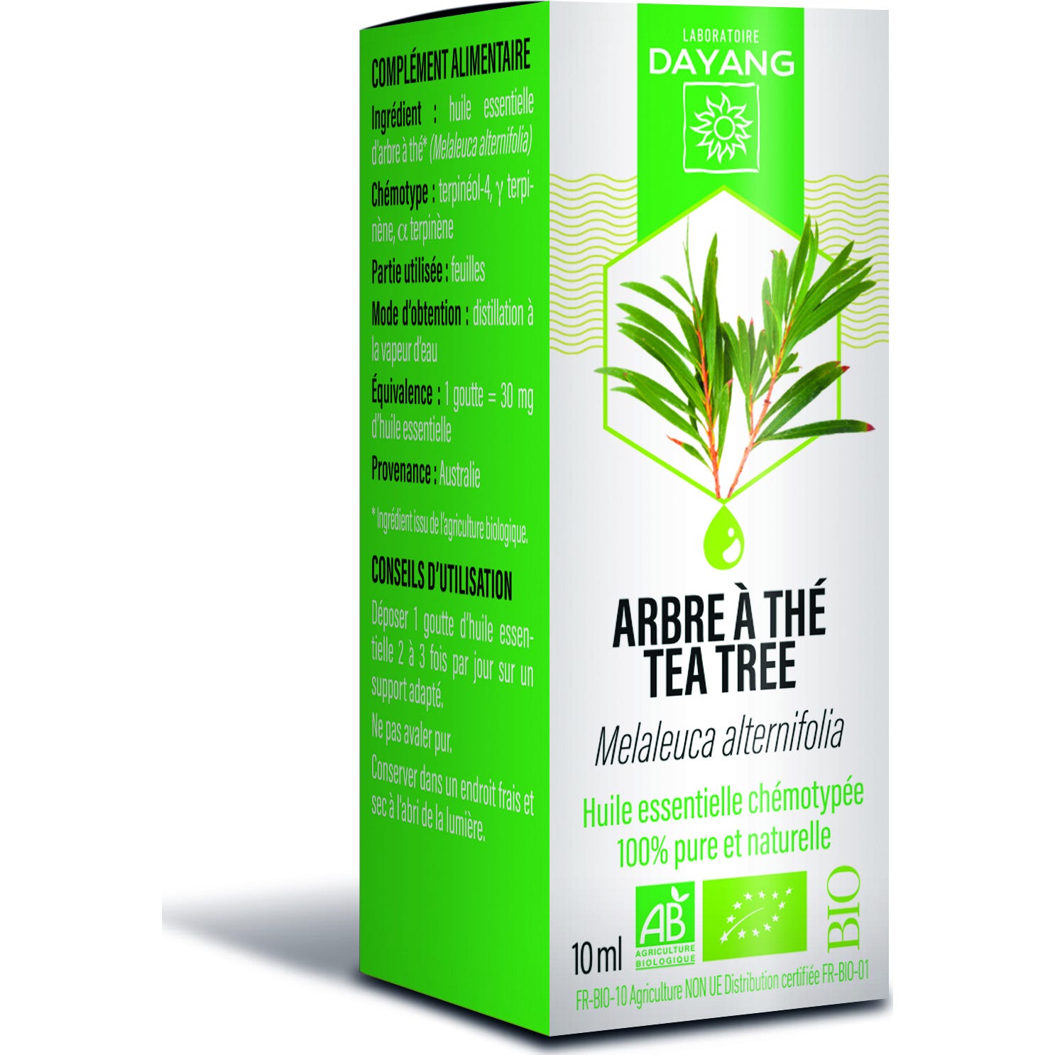 Dayang Aceite esencial de árbol de té bio 10ml