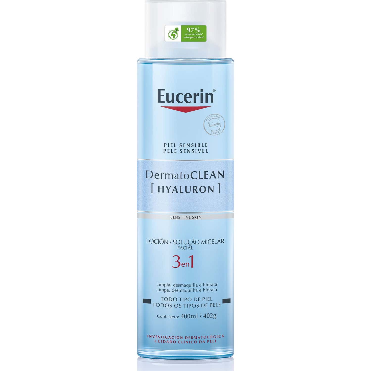 Eucerin DermatoClean Loción Micelar 3en1 400ml