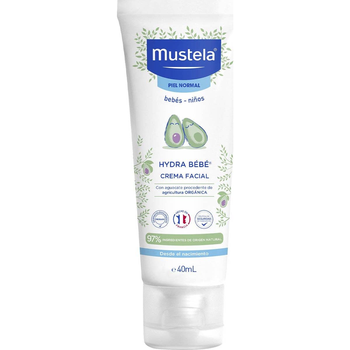 Mustela Hydra Bebé Crema Facial con Aguacate BIO 40ml