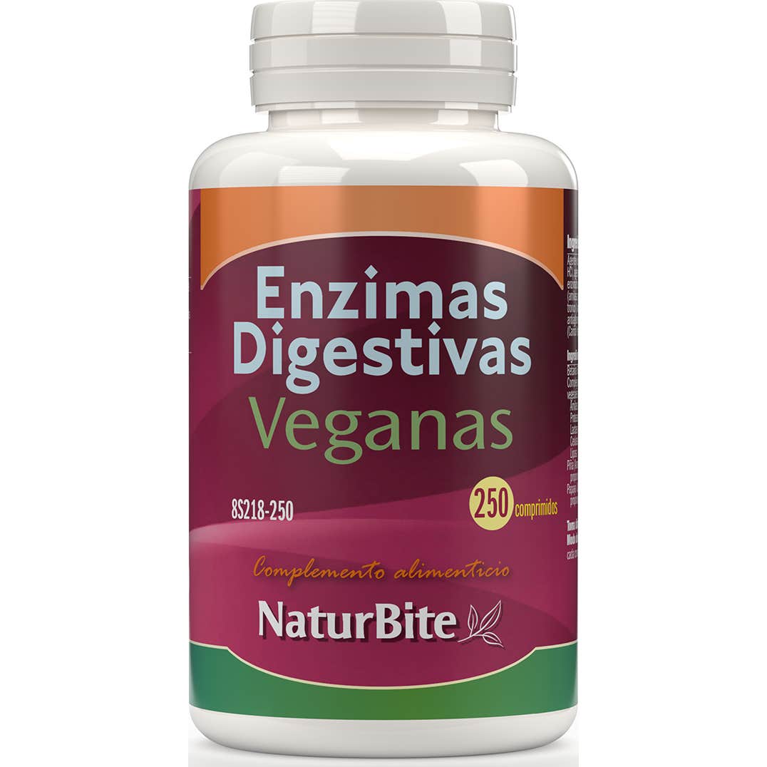 NaturBite Enzimas Digestivas Veganas 250comp