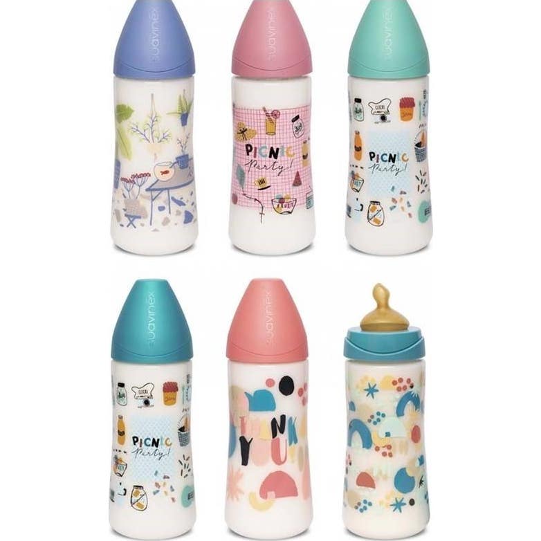 Suavinex Biberón Prêt-à-Porter Anatómico Látex T2L Denso +6m 360ml 1ud