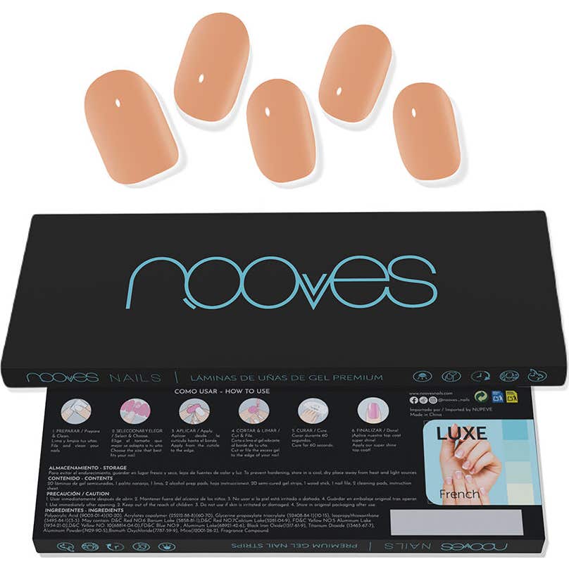 Nooves Premium Luxe Lámina Uñas Cru Au Soleil 20uds