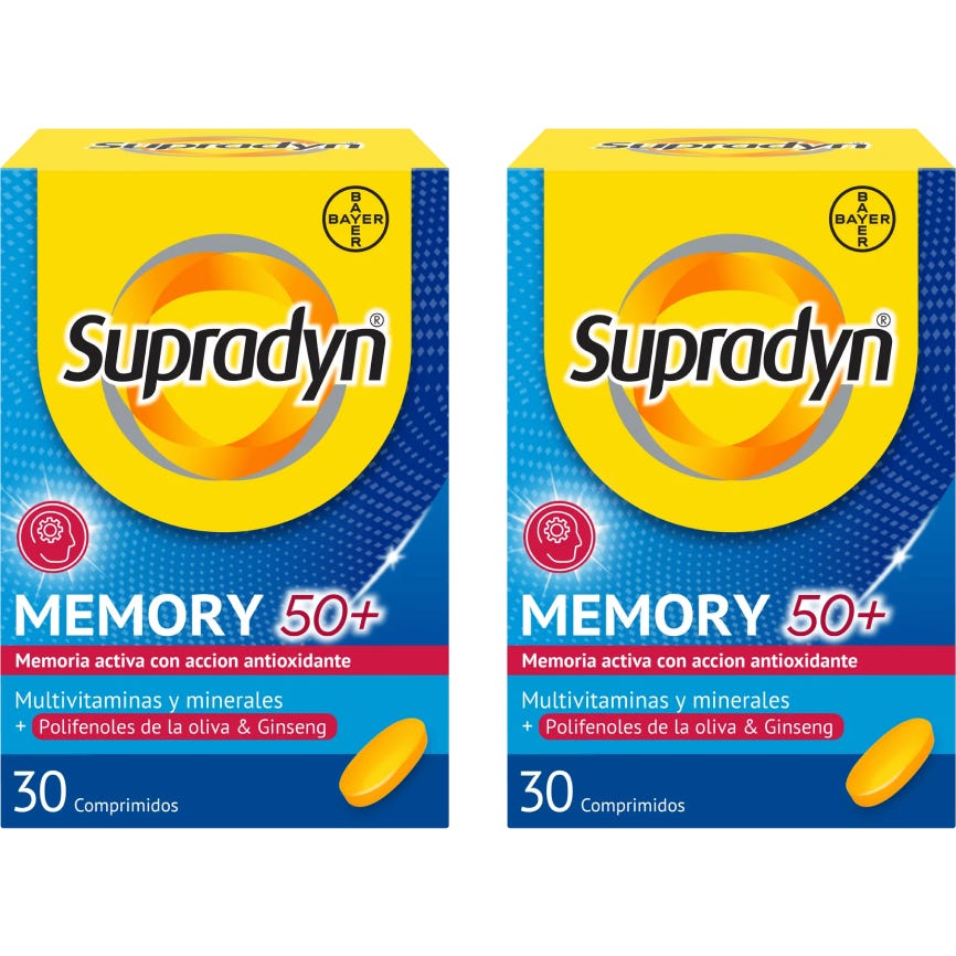 Supradyn Memory 50+ 2x30 comprimidos