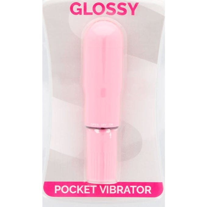 Glossy Pocket Vibrador Rosa 1ud