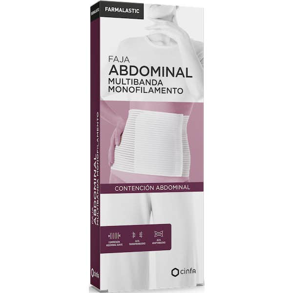 Farmalastic faja lumbar blanca velcro T-4 1 ud