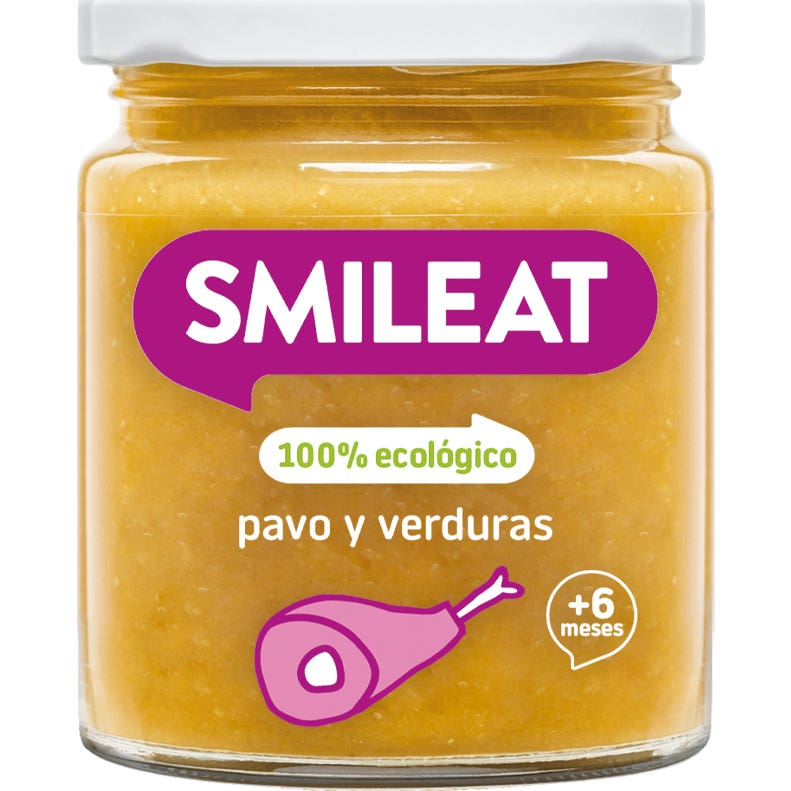 Smileat Tarrito Ecológico de Pavo con Verduras 230g
