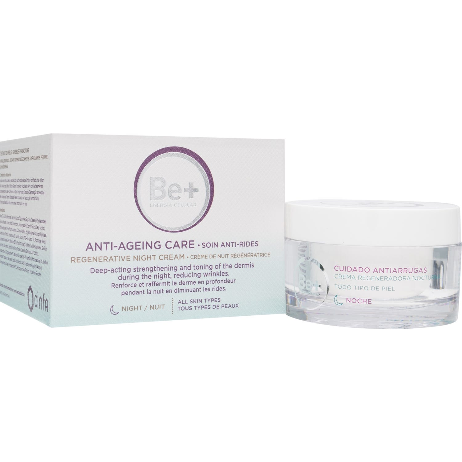 Be+ cuidado antiarrugas regeneradora nocturna 50ml