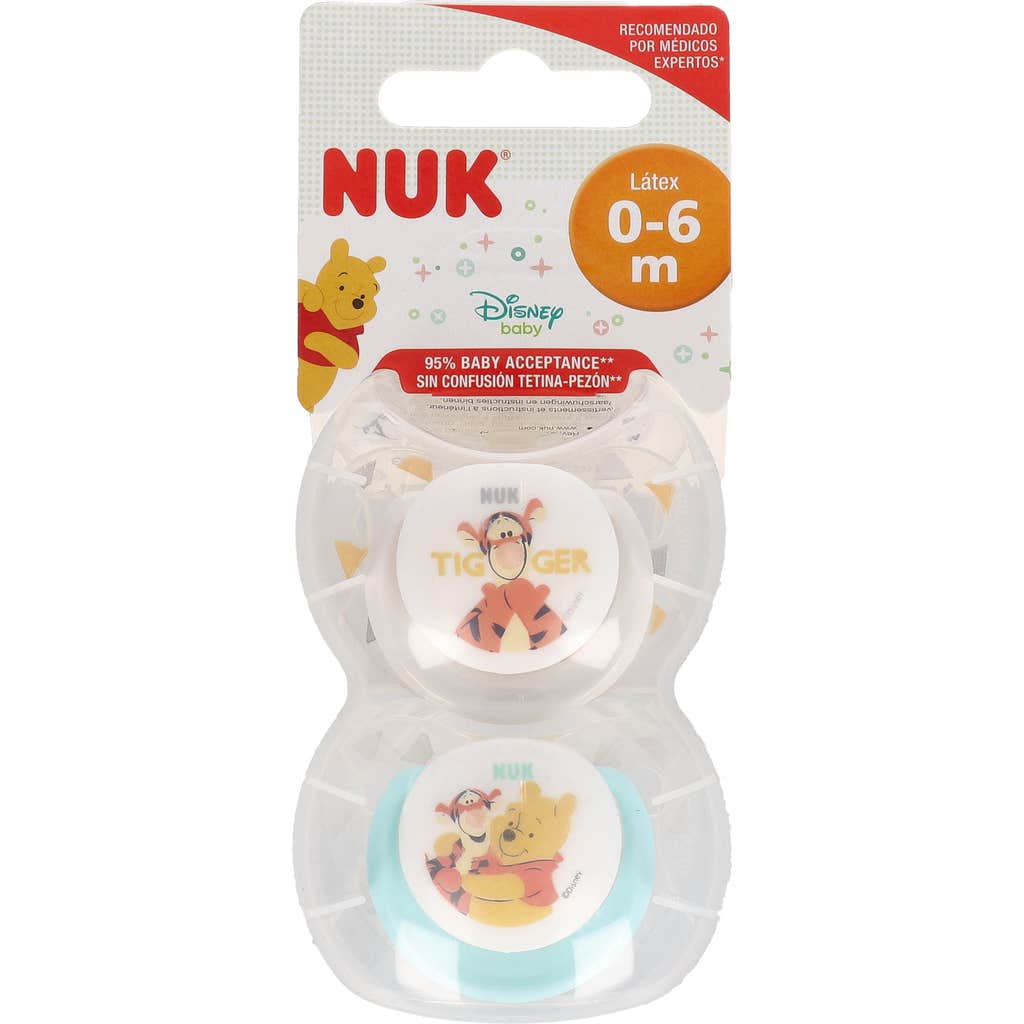 Nuk® chupete Disney anatómico tetina látex talla 1 2uds