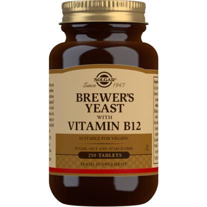 Solgar Levadura de Cerveza con Vitamina B12 250comp