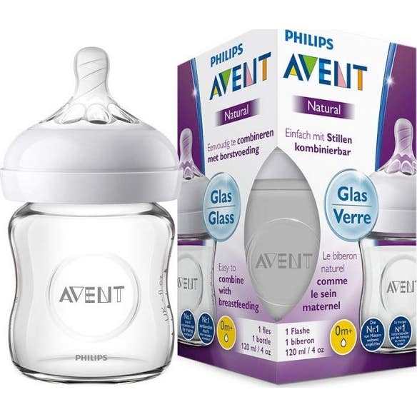 Avent Natural biberón de cristal 120ml