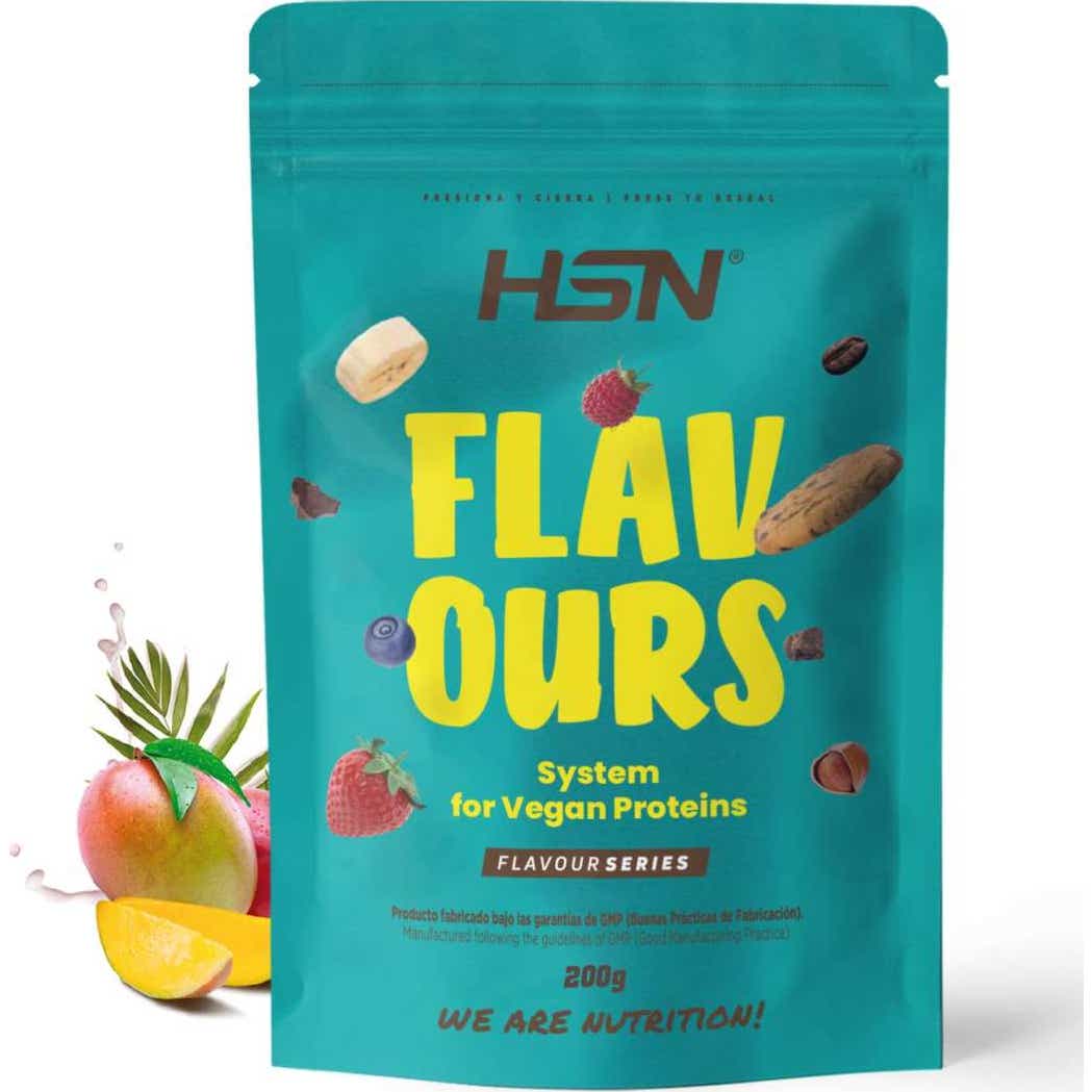 HSN Saborizante en Polvo para Proteínas Vegetales Mango Tropical 200g
