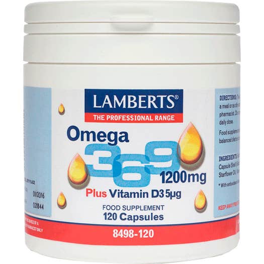 Lamberts Omega 3, 6, 9+ Vitamina D3 120caps