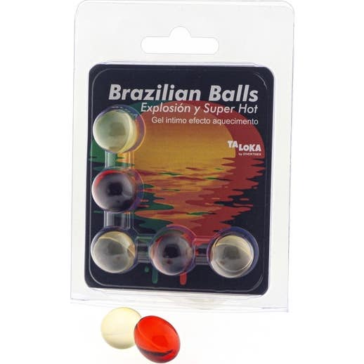Diverty Sex Taloka Brazilian Balls Exciting Gel Efecto Super Caliente 5uds