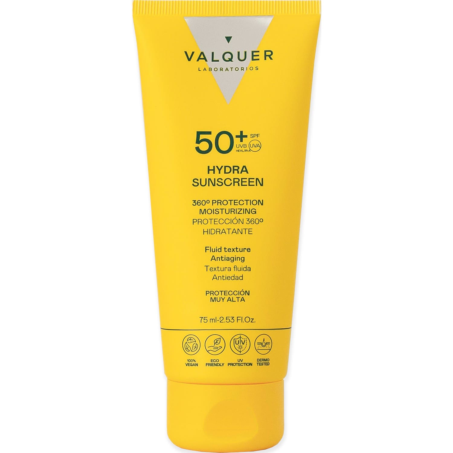 Valquer Protector Facial 50+ Hydra Sunscreen 75ml