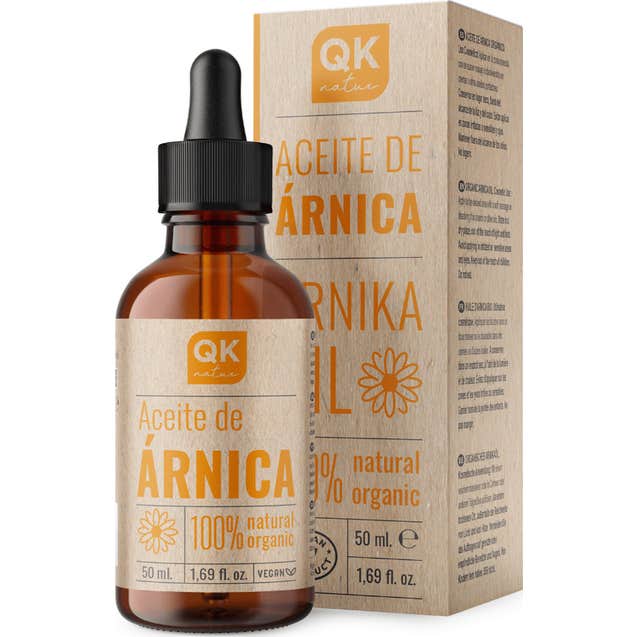Qknatur Aceite de Árnica Montana 100% Puro y Orgánico 50ml