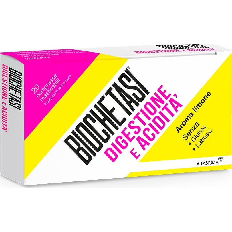 Alfasigma Biochetasi Digestión y Acidez 20comp