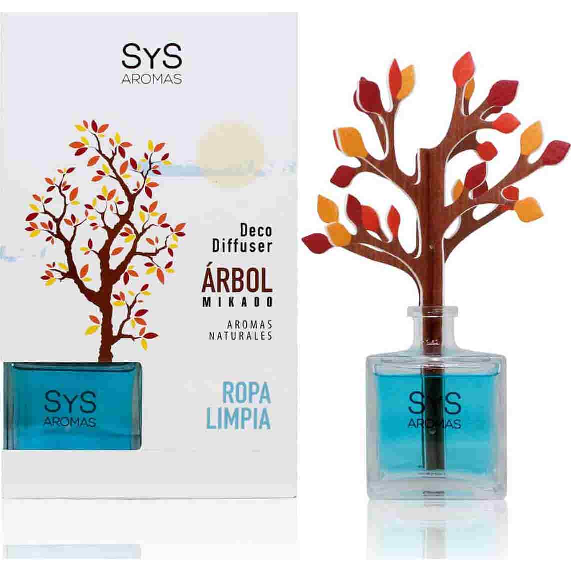 SYS Aromas Ambientador Mikado Árbol Ropa Limpia 90ml