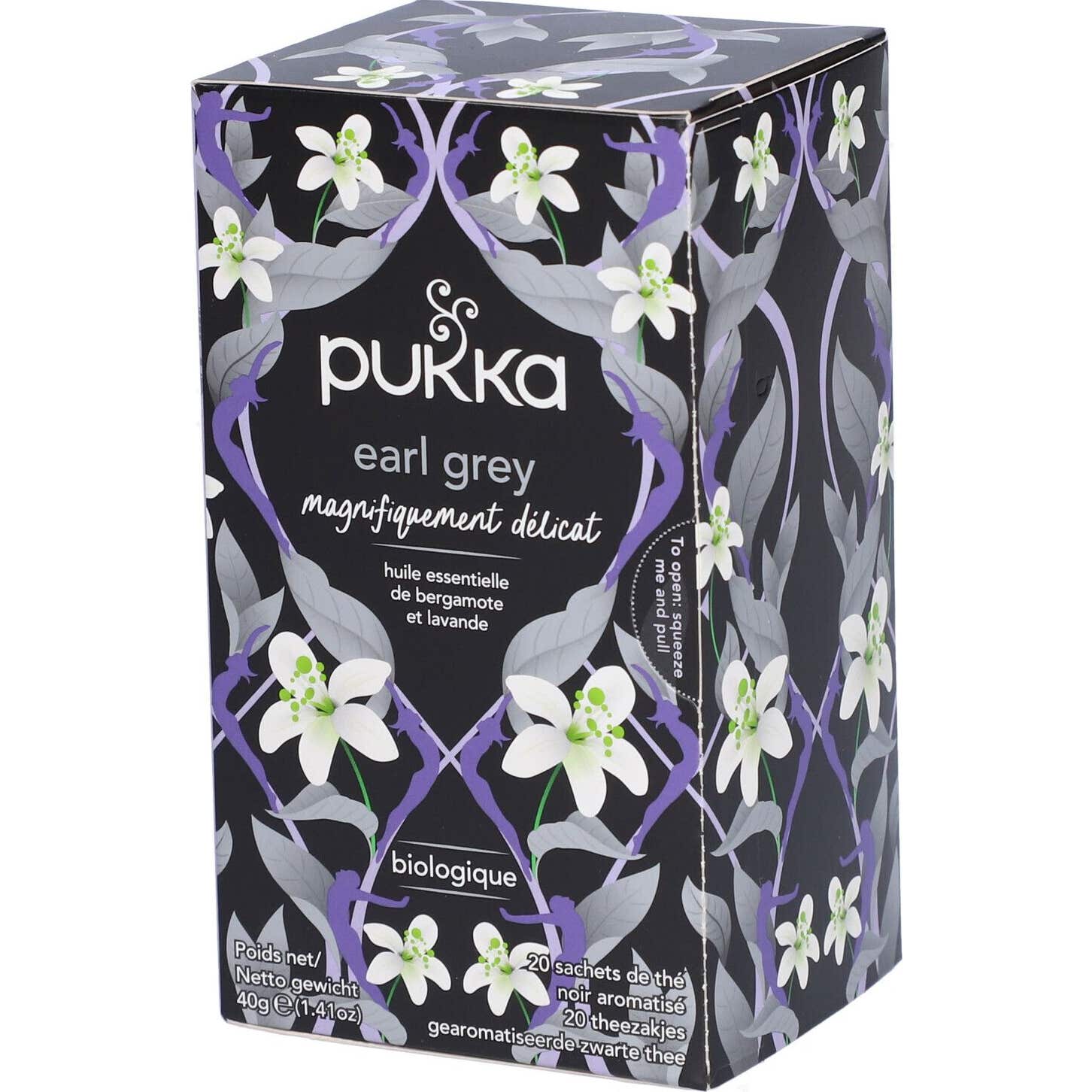 Pukka Earl Grey Té Negro Bio 20 Sobres