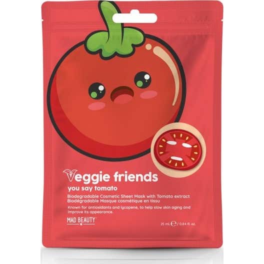 Mad Beauty Veggie Friends Tomato Sheet Face Mask 25 ml
