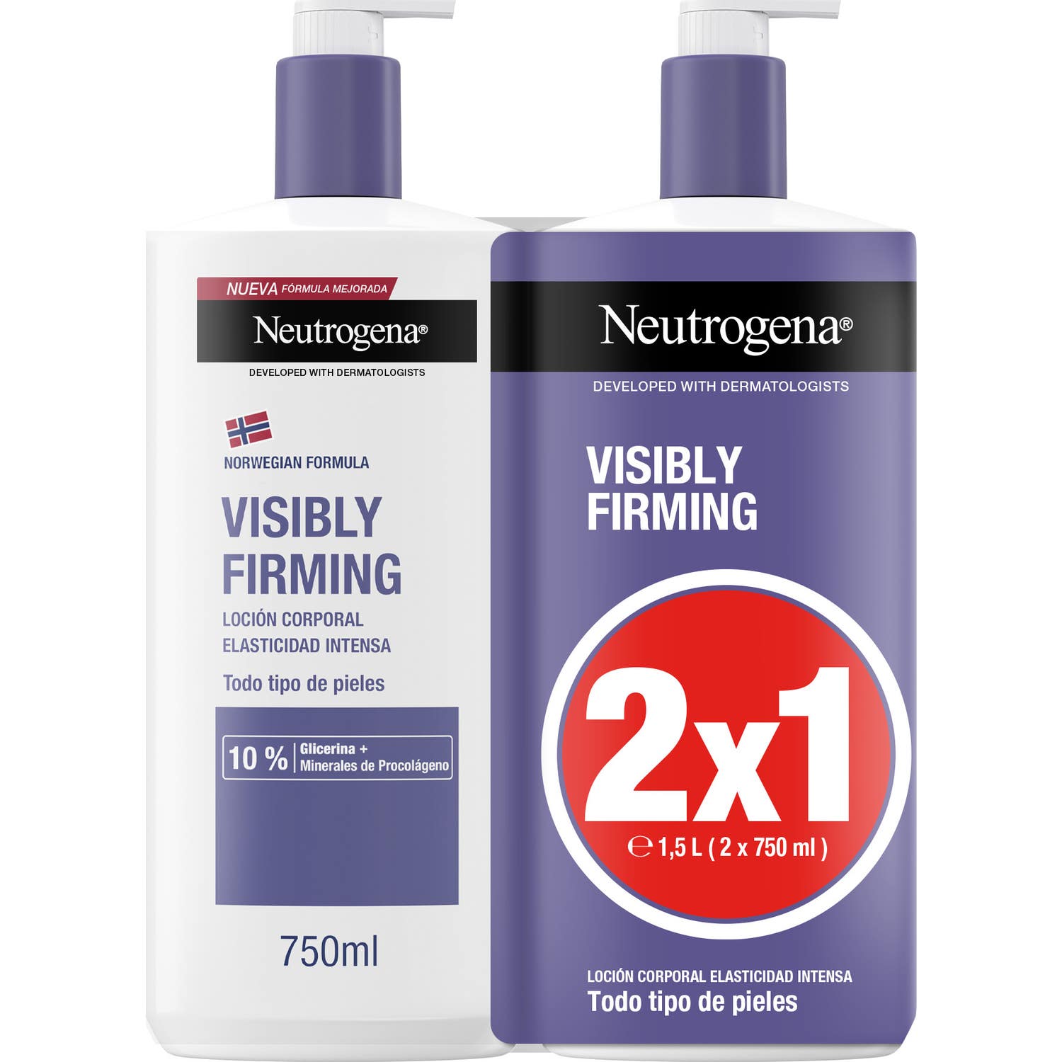 Neutrogena Visibly Firming Loción Visiblemente Reafirmante 2x750ml