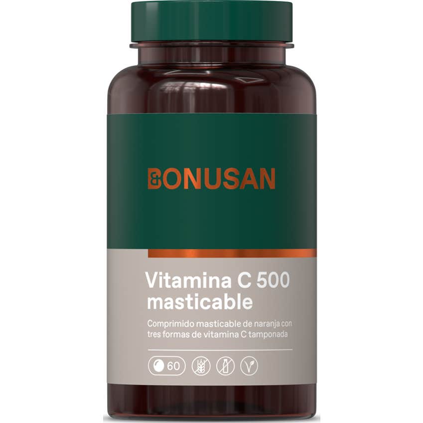 Bonusan Vitamina C 500 Naranja 60 Tabletas Masticables