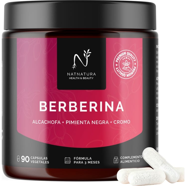 Natnatura Berberina Pura 1500mg 90 cápsulas