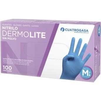 Cuatrogasa guante Nitrilo Talla S Sin Polvo 100 uds