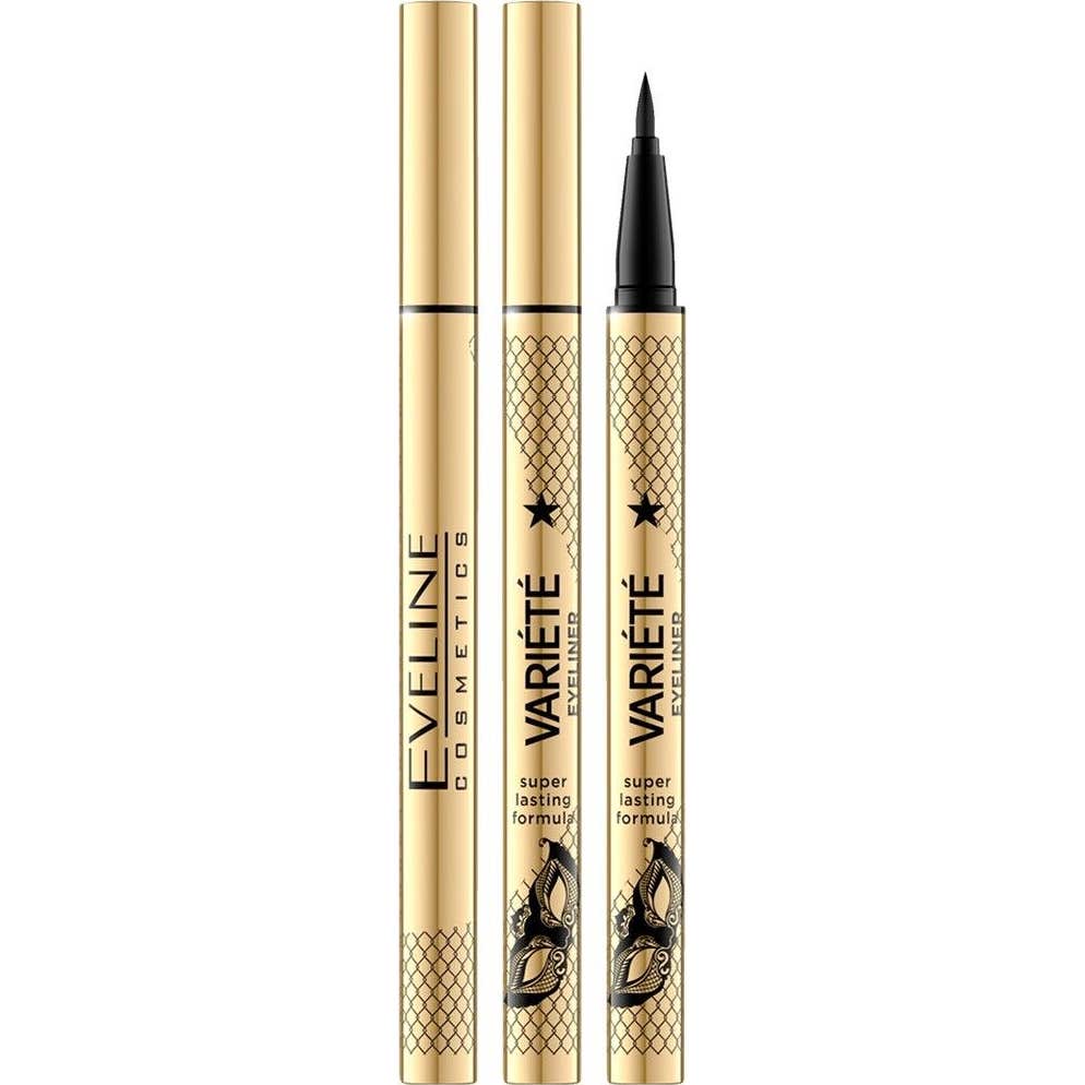 Eveline Cosmetics Eyeliner Waterproof Variete Ultra Black 7ml