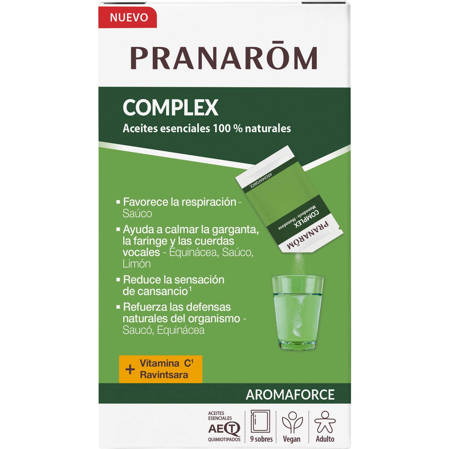 Pranarom Aromaforce Complex Vitamina C Ravintsara 9 Sobres