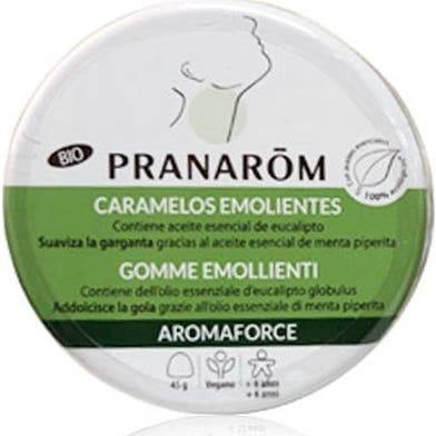 Pranarôm Aromaforce Caramelos Emolientes Eucalipto BIO 45g