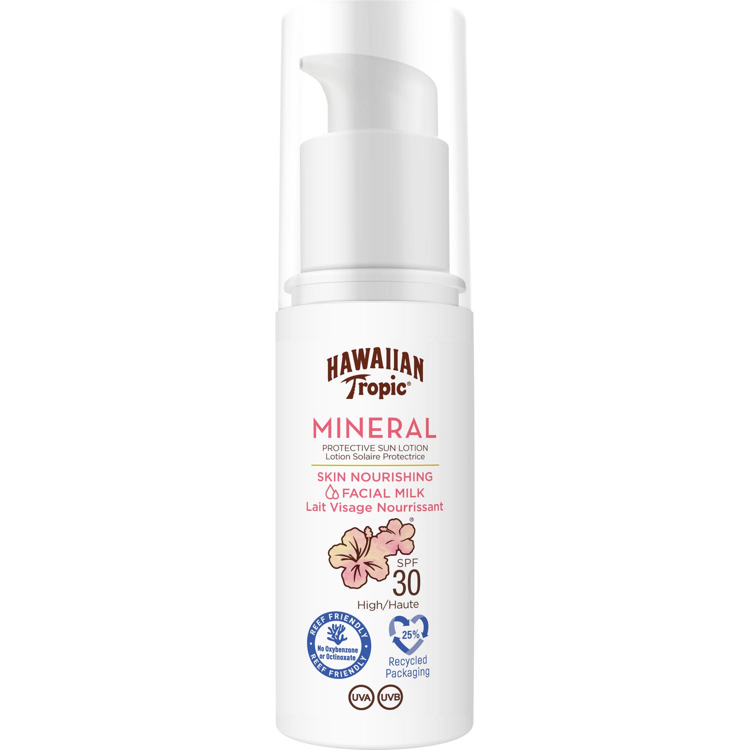 Hawaiian Tropic Mineral Skin Leche Solar Facial SPF30 50ml