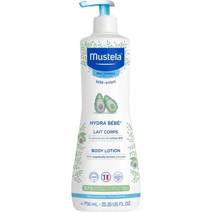 Mustela Hydra Bebé Leche Corporal con Aguacate BIO 750 ml