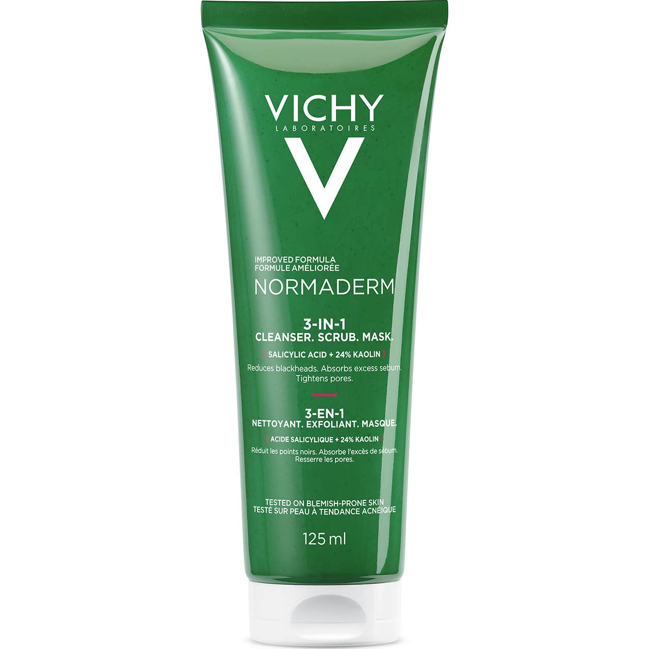 Vichy Normaderm 3 en 1 Limpiador Exfoliante Mascarilla 125ml