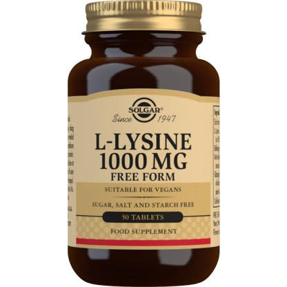 Solgar L-Lisina 1000mg Forma Libre 50comp
