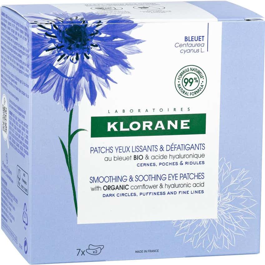 Klorane Parches Alisantes Antifatiga al Aciano 7 sobres x 2 parches