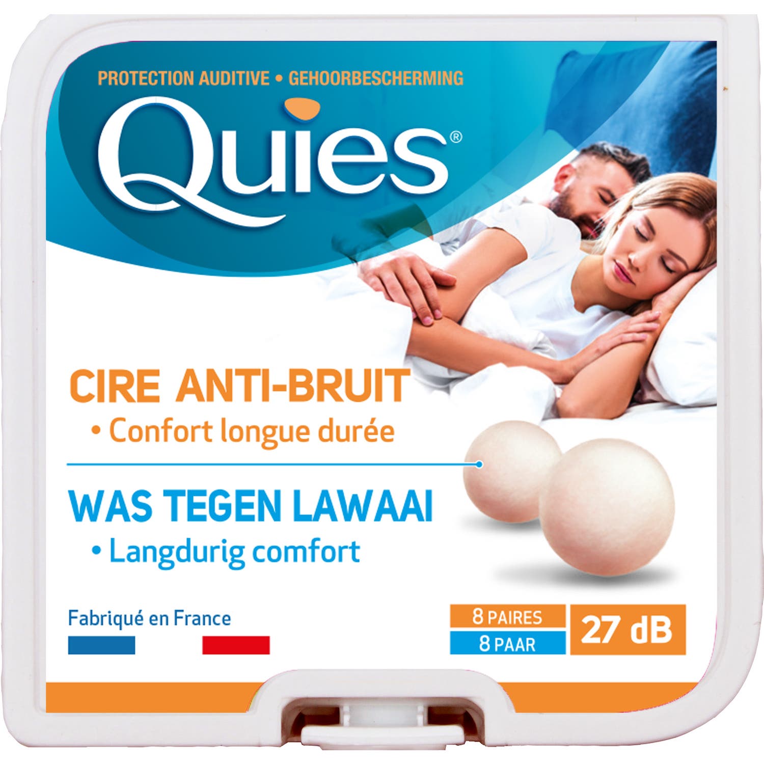 Quies tapones para los oídos cera natural 16uds