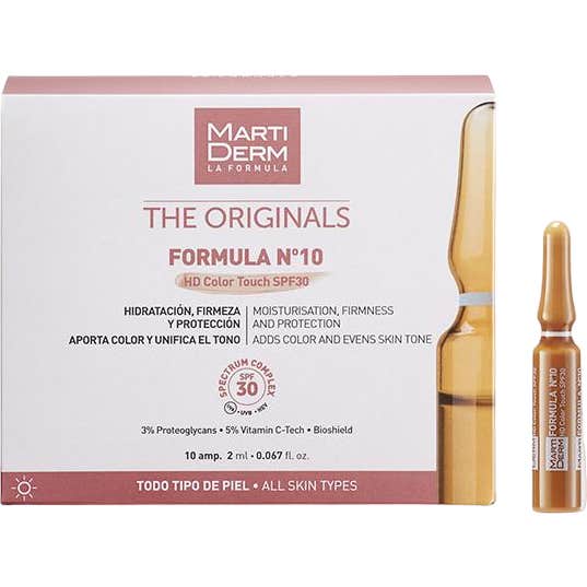 Martiderm® Fórmula Nº10 HD Color Touch SPF30 30 Ampollas