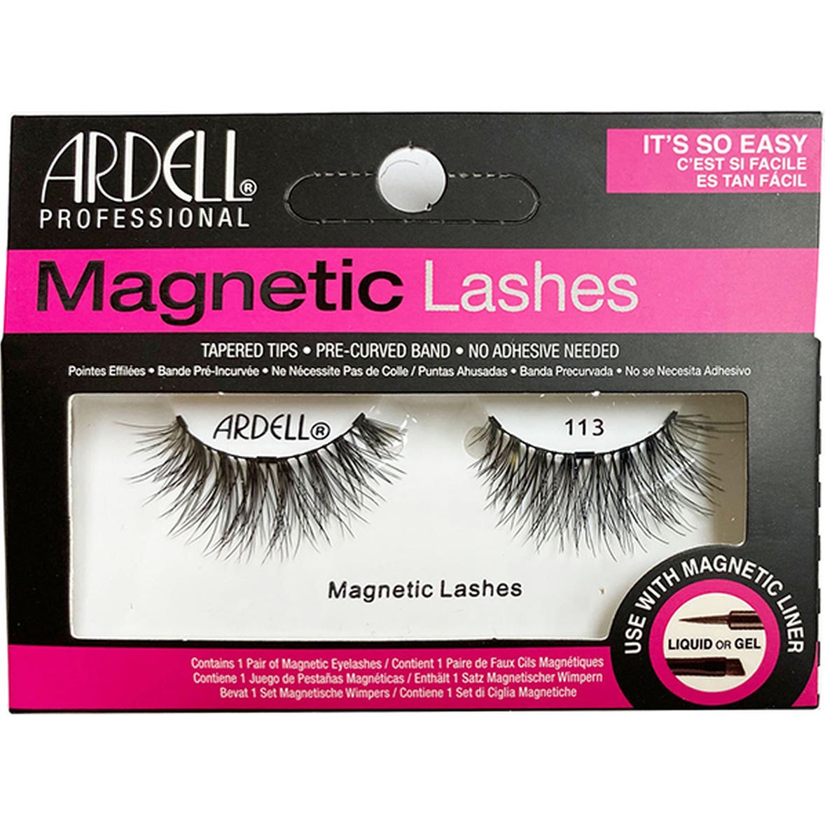 Ardell Magnetic Lashes Liner Lash Pestañas Nro 113 1 par