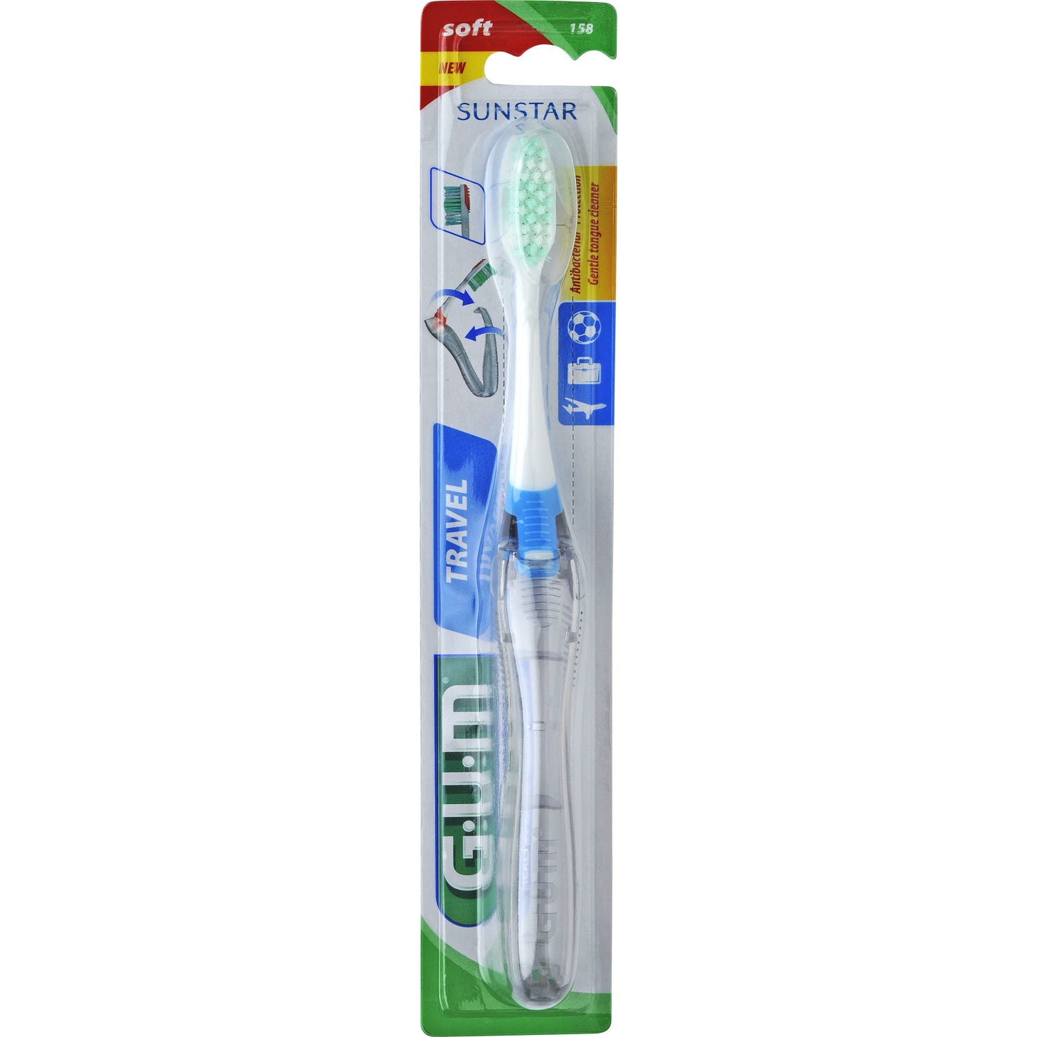 GUM® 158 cepillo dental viaje 1 ud