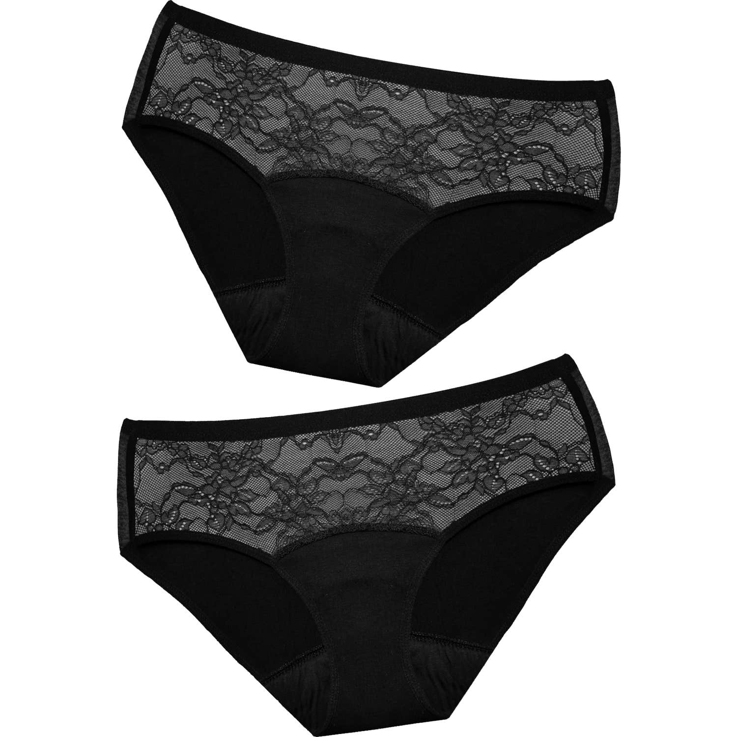 FreeU Pack Colette Braga Menstrual Bambú Negro S 34-36 1ud