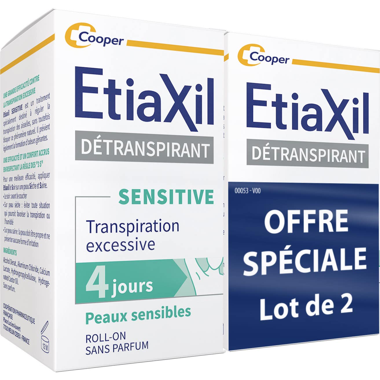 Etiaxil Detranspirante Sensitive Pieles Sensibles Roll-On 2x15ml