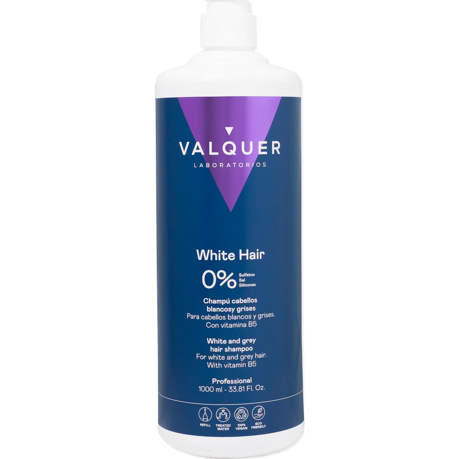 Valquer Champú Cabellos Blancos y Grises 1000ml