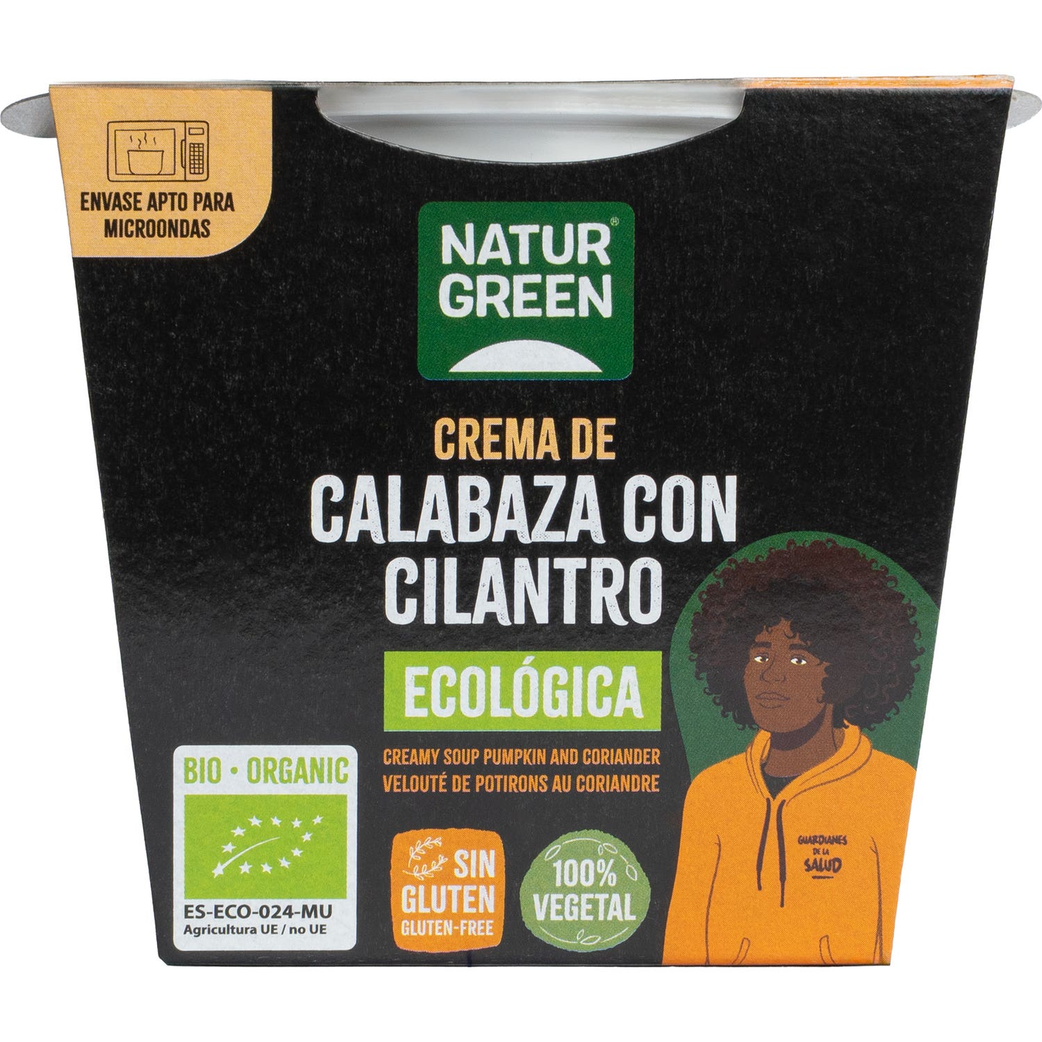 Naturgreen Crema Ecológica De Calabaza Y Cilantro 310 G